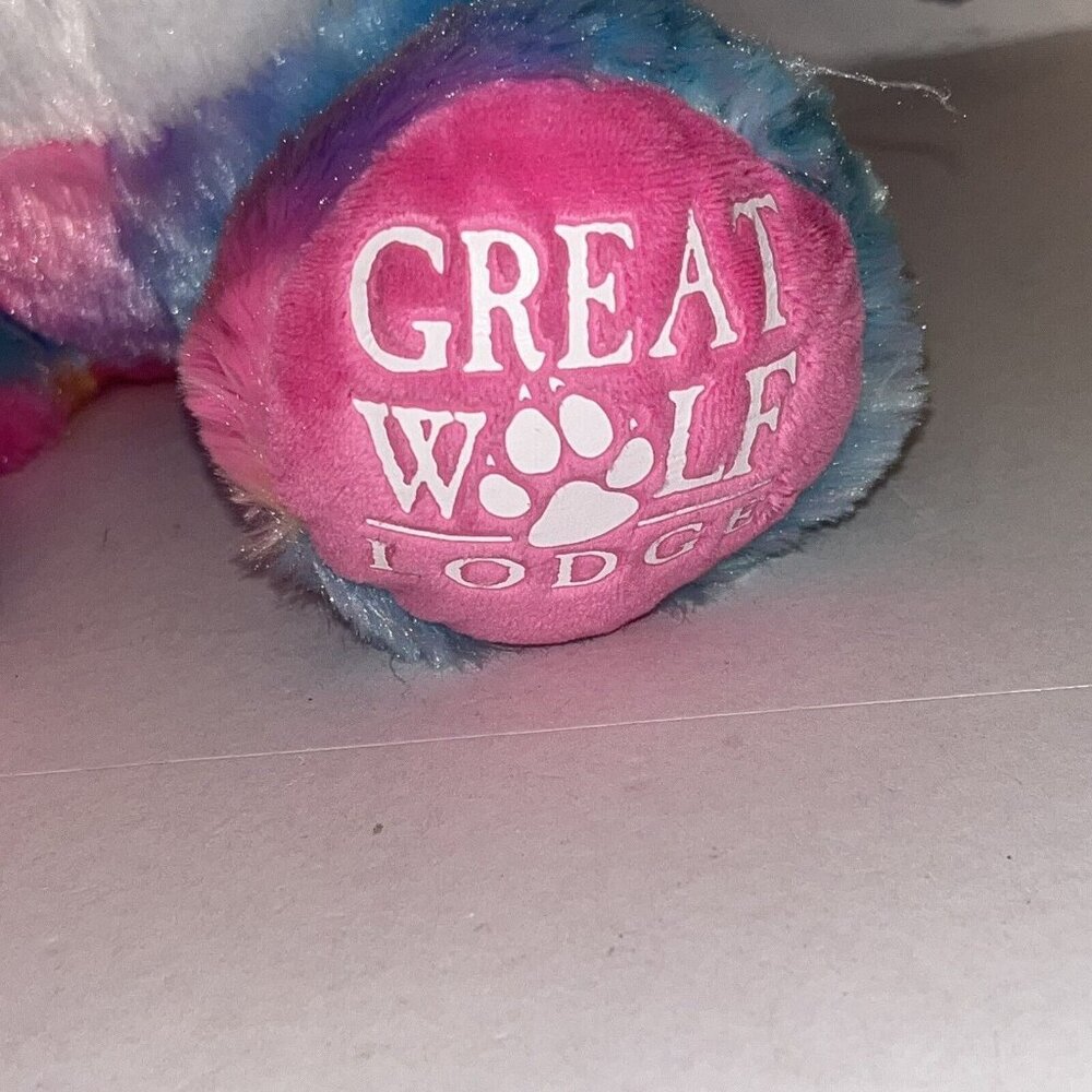 17" Build A Bear Great Wolf Lodge EXCLUSIVE RAINBOW Plush Limited Edition BAB - Picture 2 of 10